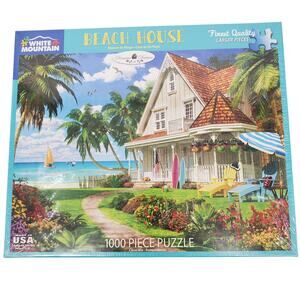 White Mountain Beach House 1000 Piece Puzzle #1543‎ 24inx30in New Sealed